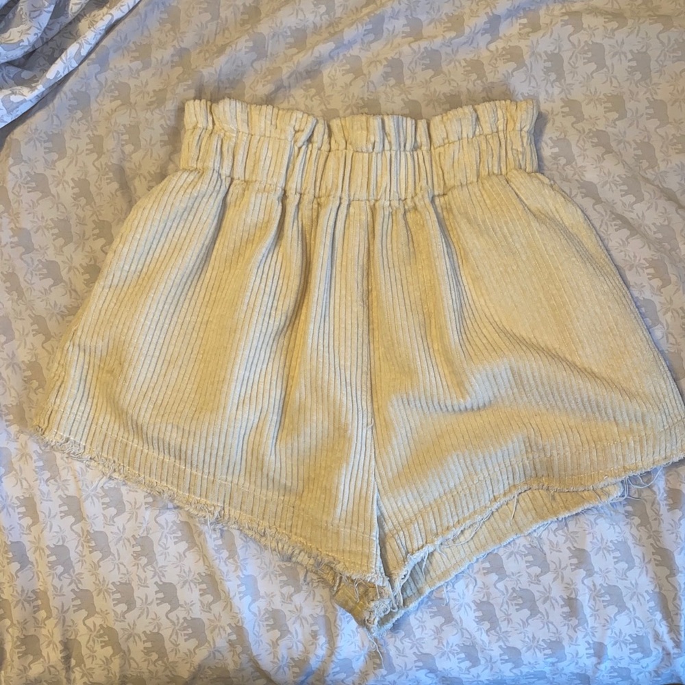 Sweater material, boutique shorts